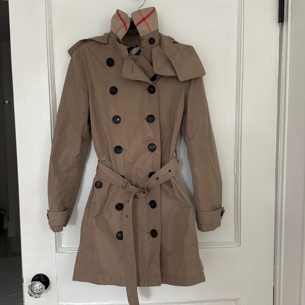Burberry Hooded Waterproof Trench